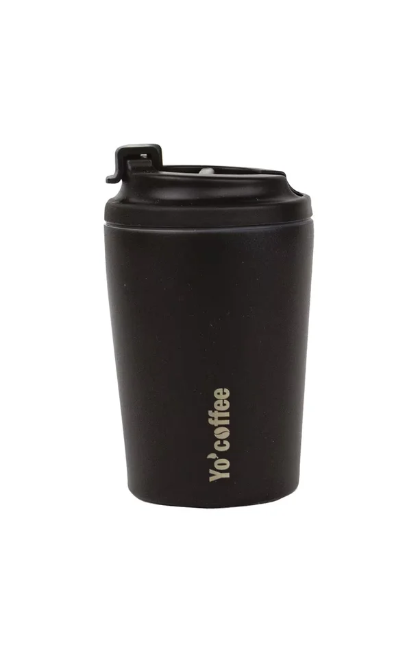 Mug isotherme – Yo’ Coffee – Noir – 350 ml