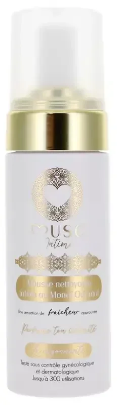 Musc Intime Mousse Nettoyante Intime Parfum Monoï Oriental 150 ml