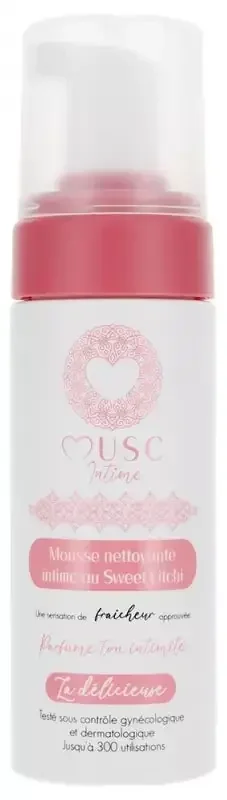 Musc Intime Mousse Nettoyante Intime Parfum Sweet Litchi 150 ml