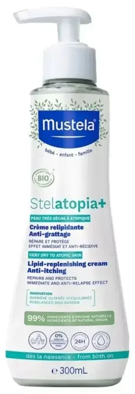 Mustela Crème Relipidante Anti-Grattage Stelatopia+ 300 ml