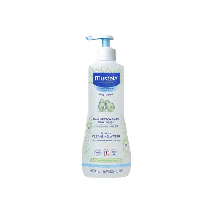Mustela eau nettoyante bebe sans rincage a l‘avocat bio 500ml