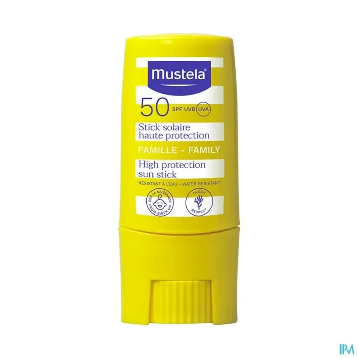 Mustela famille stick solaire SPF50 9ml