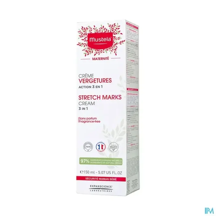 Mustela mat crème vergetures s/parfum 150ml