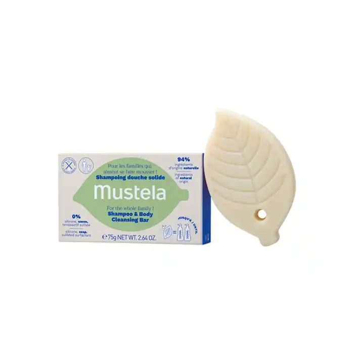 Mustela shampoing douche solide 75gr