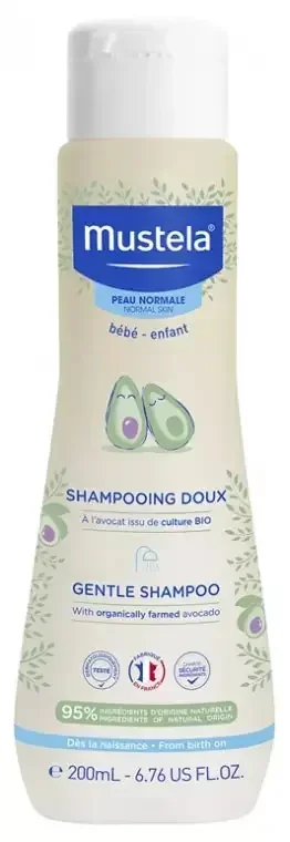 Mustela Shampoing Doux Bébé à l‘Avocat Bio 200 ml
