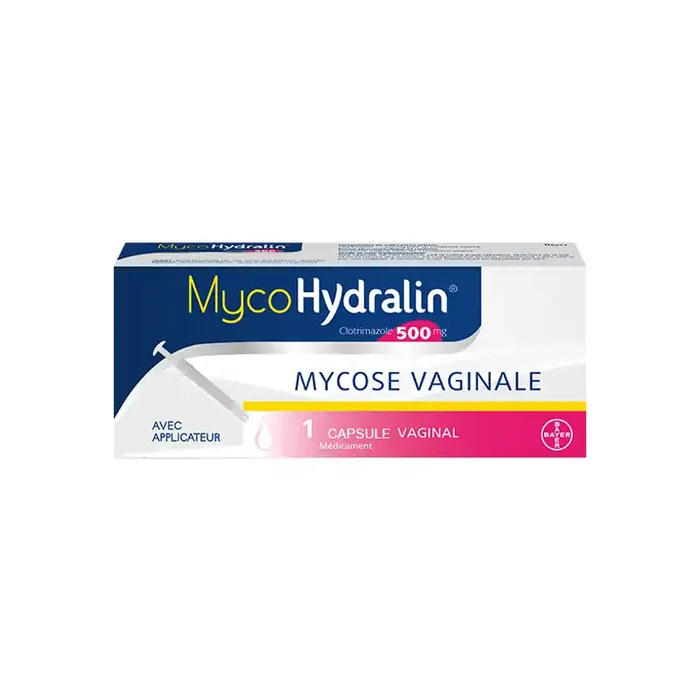 MycoHydralin 500mg capsule vaginale avec applicateur
