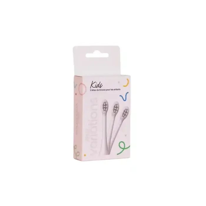 MyVariations Kids Pack 3 têtes de brosse à dents enfant White