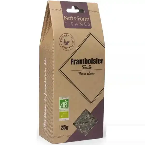 Nat&Form Tisanes Framboisier Bio 25 g
