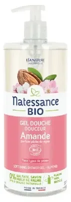 Natessance Gel Douche Douceur Amande Bio 1 L