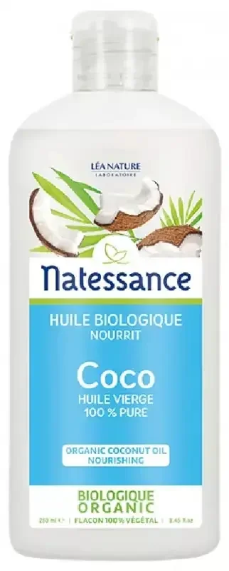 Natessance Huile de Coco Bio – 100% Pure – Nourrissante