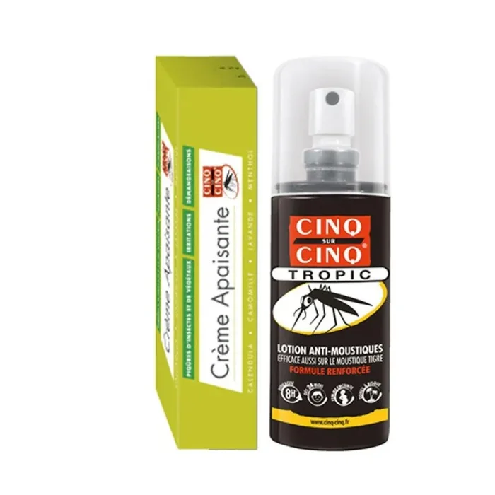 Natura Creme Apaisante 3En1 40g + Tropic lotion antimoustiques 75ml Des 3 Ans cinq-cinq