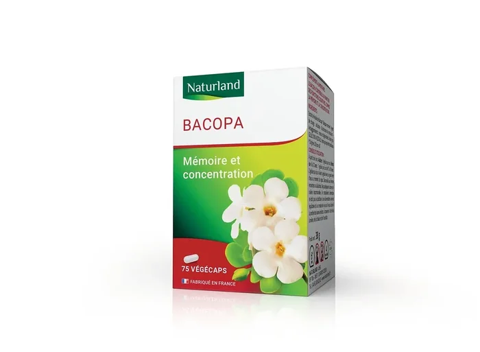 Naturland Bacopa, Mémoire et Concentration 75 végécaps
