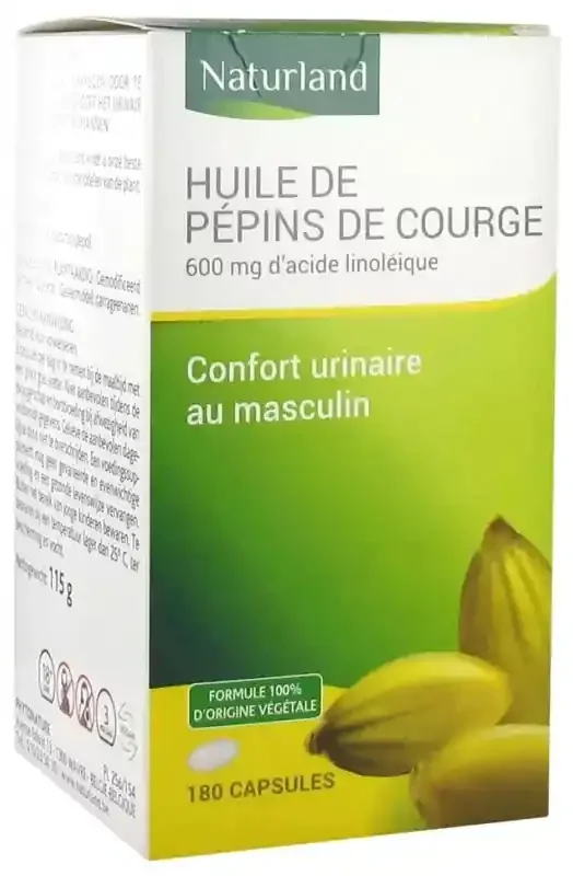 Naturland Huile de Pépins de Courge 180 Capsules