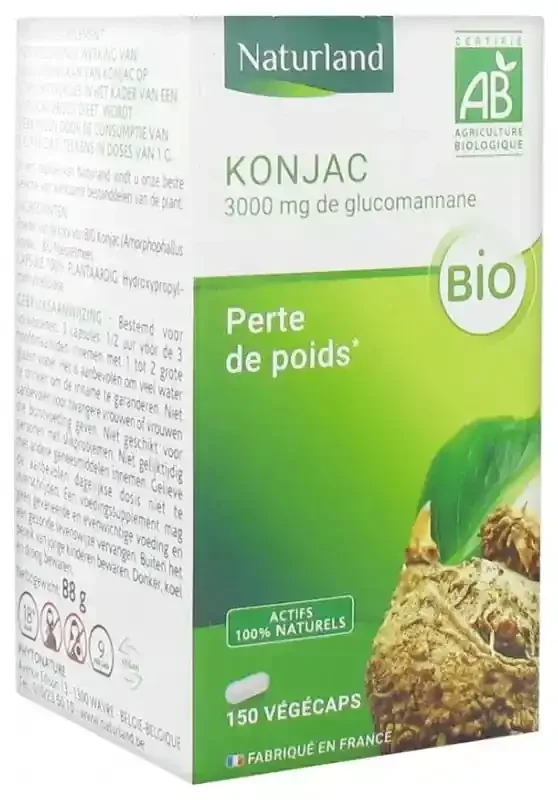 Naturland Konjac Bio 150 Végécaps