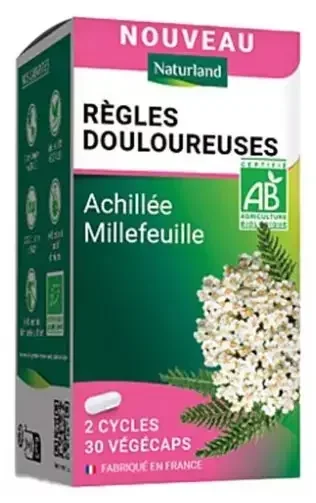 Naturland Règles Douloureuses Achillée Millefeuille 30 Végécaps