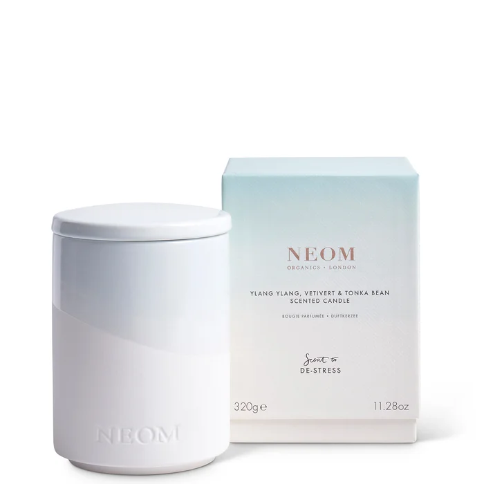 NEOM Bougie Parfumée Ylang Ylang, Vétiver et Fève Tonka 320 g