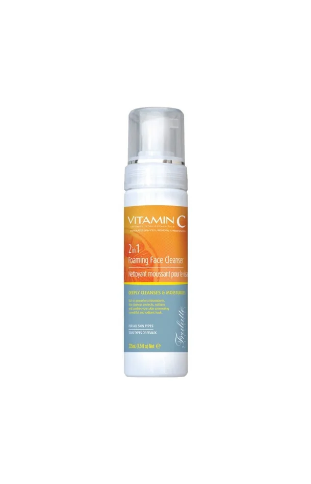 Nettoyant moussant 2-en-1 à la vitamine C – Visage