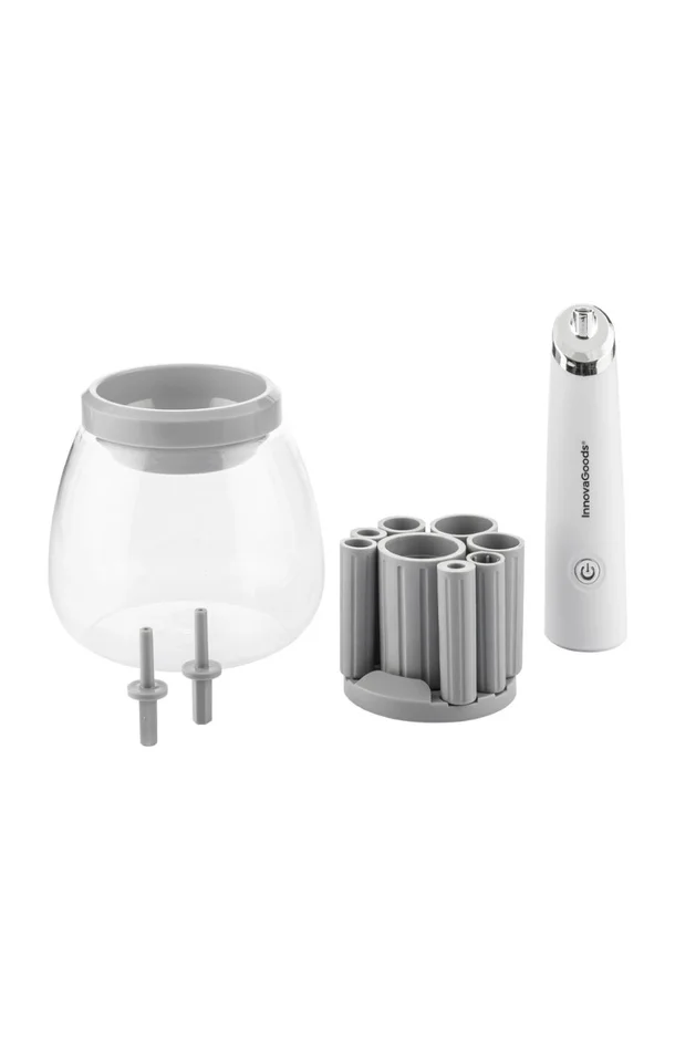 Nettoyeur & séchoir pour pinceaux – Blanc & gris