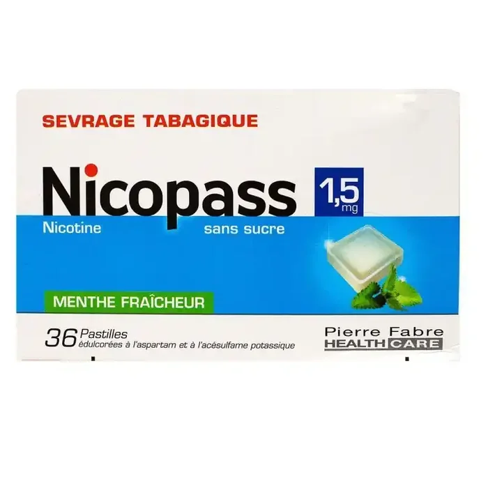 Nicopass 1,5mg S/s Ment Past36