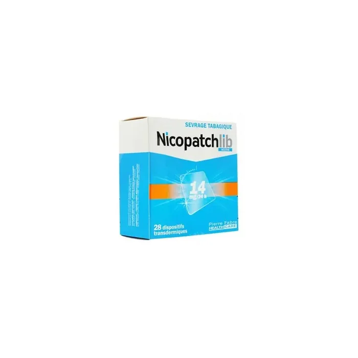 NICOPATCHLIB 14 MG/24 H 28 PATCHS TRANSDERMIQUES PIERRE FABRE