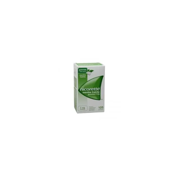 Nicorette 105 Gommes 2mg menthe fraiche