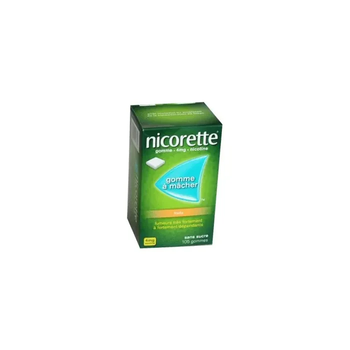 NICORETTE GOMMES FRUITS 4MG x105 JOHNSON & JOHNSON