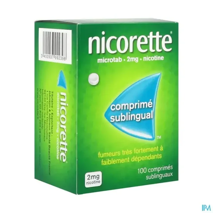 Nicorette microtab 2mg comprimé sublingual 100