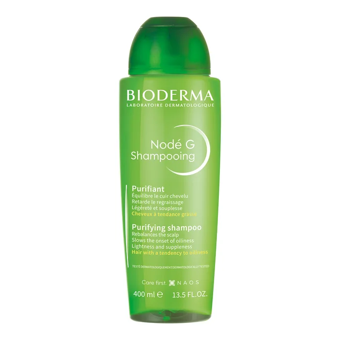Nod&eacute; G Shampooing Purifiant – L&eacute;g&egrave;ret&eacute; & souplesse – Cheveux &agrave; Tendance Grasse 400 ml
