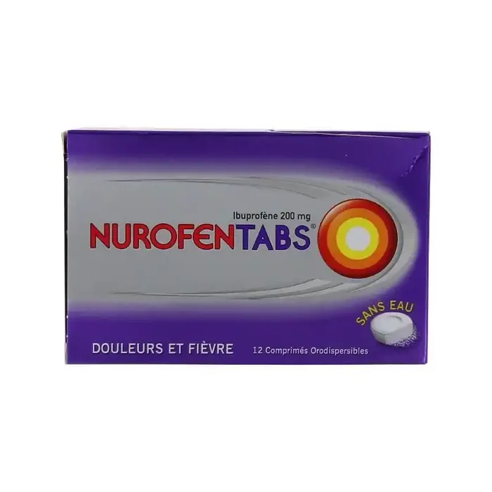 Nurofentabs 200mg 12 Comprimes Orodispersibles