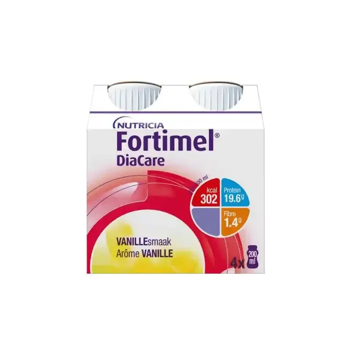 Nutricia Fortimel Diacare vanille 4 x 200ml