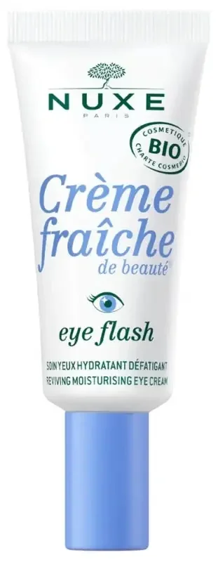Nuxe Crème Fraîche de Beauté Eye Flash Soin Yeux Hydratant Défatigant Bio 15 ml