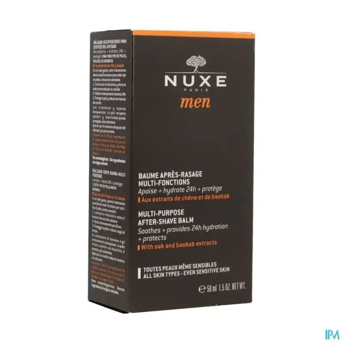 Nuxe men baume après rasage multifonctions toutes peaux meme sensibles 50ml