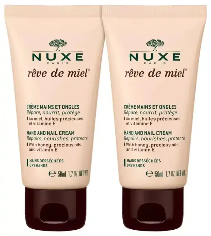 Nuxe Rêve de Miel Crème Mains et Ongles Réparatrice 2 x 50 ml
