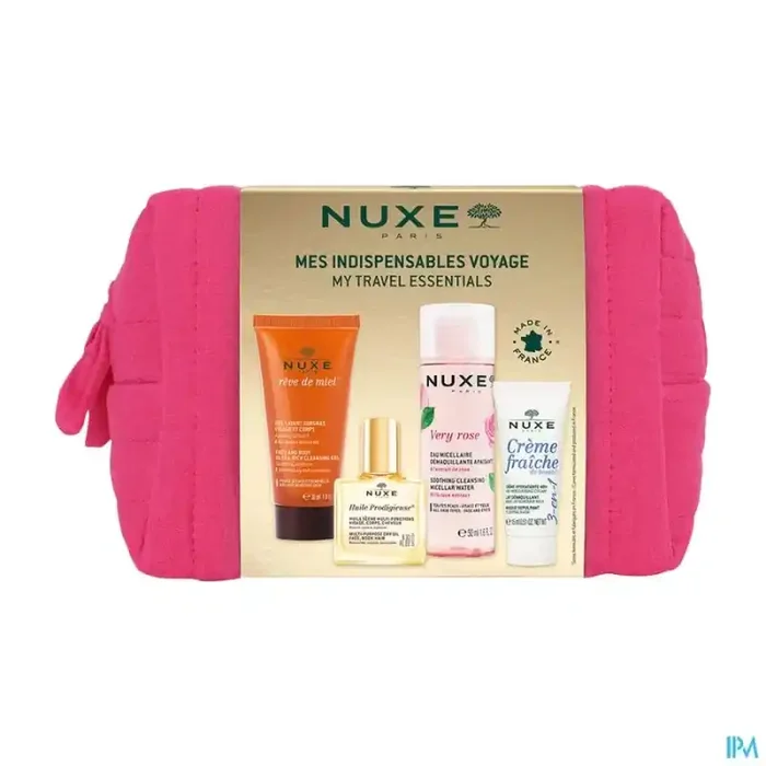 Nuxe trousse de voyage mes indispensables voyage 4produits