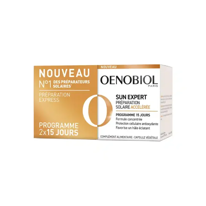 Oenobiol Sun Expert preparateur solaire accelere lot de 2×15 capsules