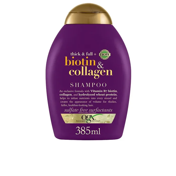 OGX, Shampoo, Senza Solfati né Parabeni, Con Biotina e Collagene, Per Capelli Fini 385 ml
