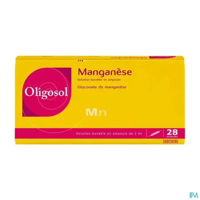 Oligosol manganese solution buvable ampoule 2ml 28