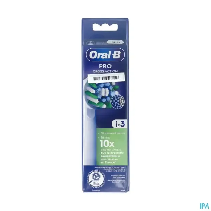 Oral B pro cross action brossette x3