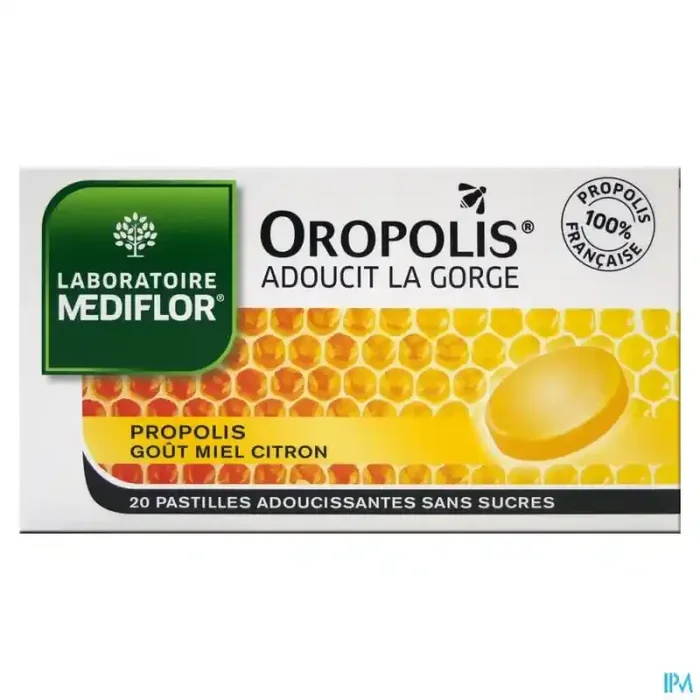Oropolis miel citron pastille 20