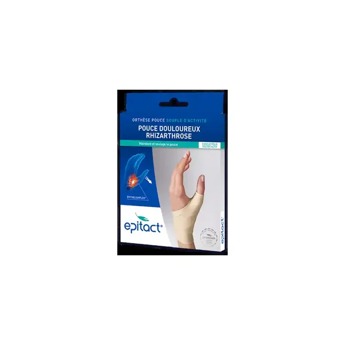ORTHESE PROPRIOCEPTIVE SOUPLE D‘ ACTIVITE RHIZARTHROSE POUCE DROIT Taille S EPITACT