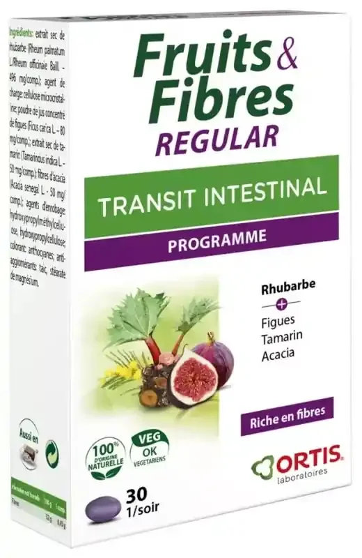 Ortis Fruits&fibres Regular 30 Comprimés