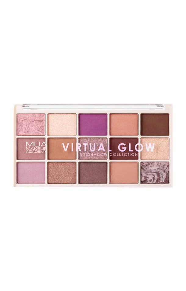 Palette de 15 ombres à paupières – Virtual Glow
