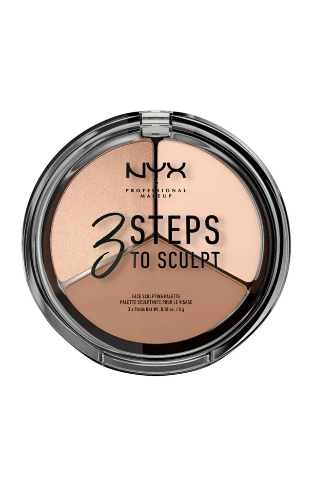 Palette de 3 highlighters & contouring – 3 Steps to Sculpt