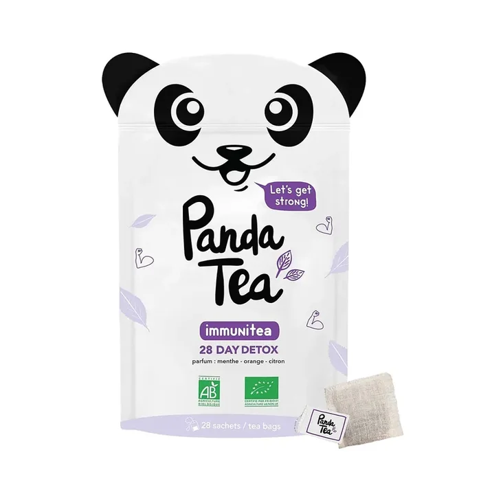 Panda Tea Thé immunitea – Menthe, Organge et Citron – 28 jours