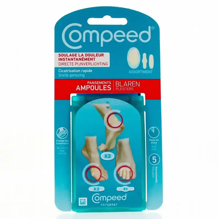 PANSEMENTS AMPOULES ASSORTIMENT X5 COMPEED