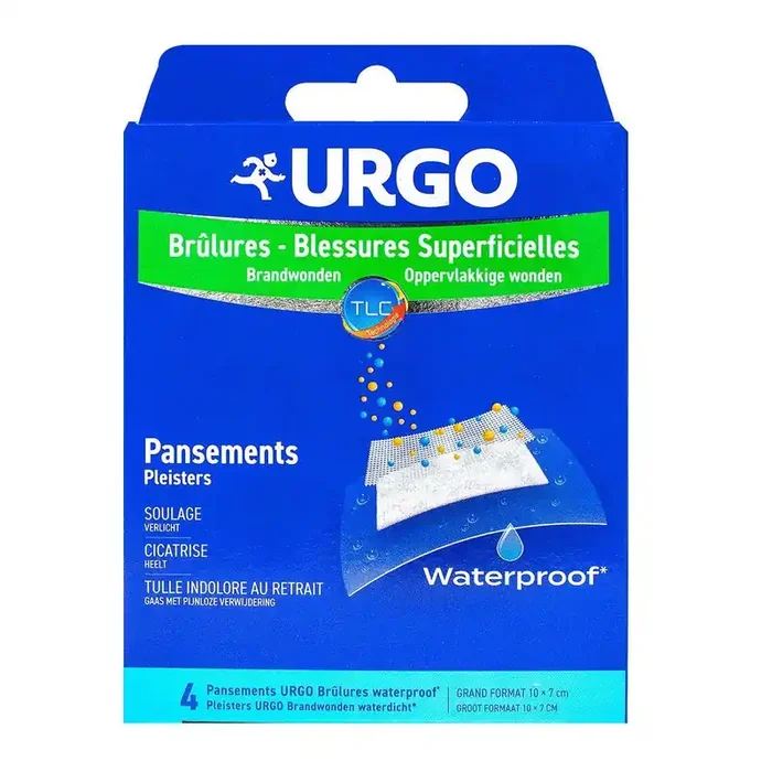 Pansements Brûlures et Plaies Superficielles – Waterproof – Boîte de 4