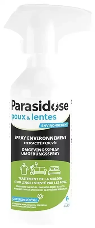 Parasidose Traitement de l‘Environnement Poux Spray Actif Végétal 250 ml