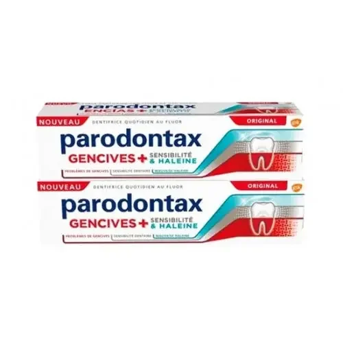 PARODONTAX DENTIFRICE Gencives+ Sensibilité et Haleine – Lot de 2x75ml