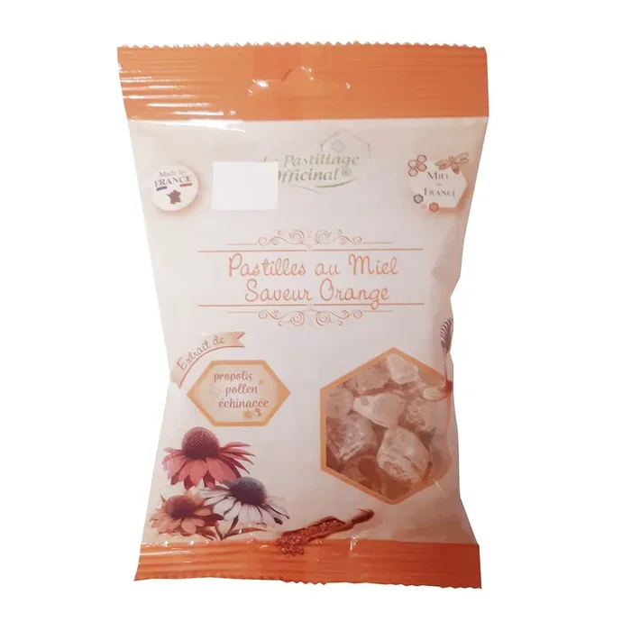 Pastilles Miel Saveur Orange – Estipharm – Sachet 80G