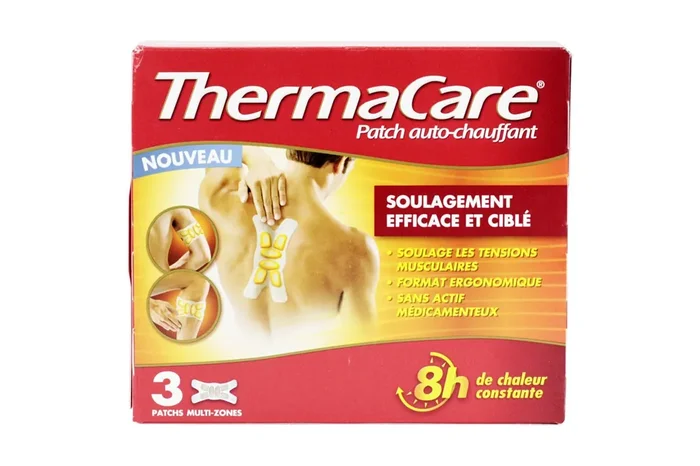 Patch auto-chauffant multi-zones – Soulage tensions musculaires et articulaires – 3 Patchs